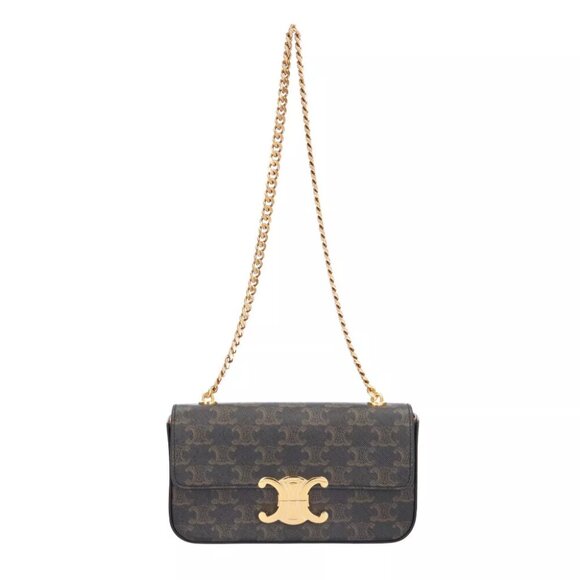 CELINE Shoulder Bag Coated canvas Triomphe - Picture 1 of 6